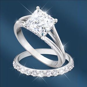 New 2pcs Gorgeous & Exquisite Wedding Ring…